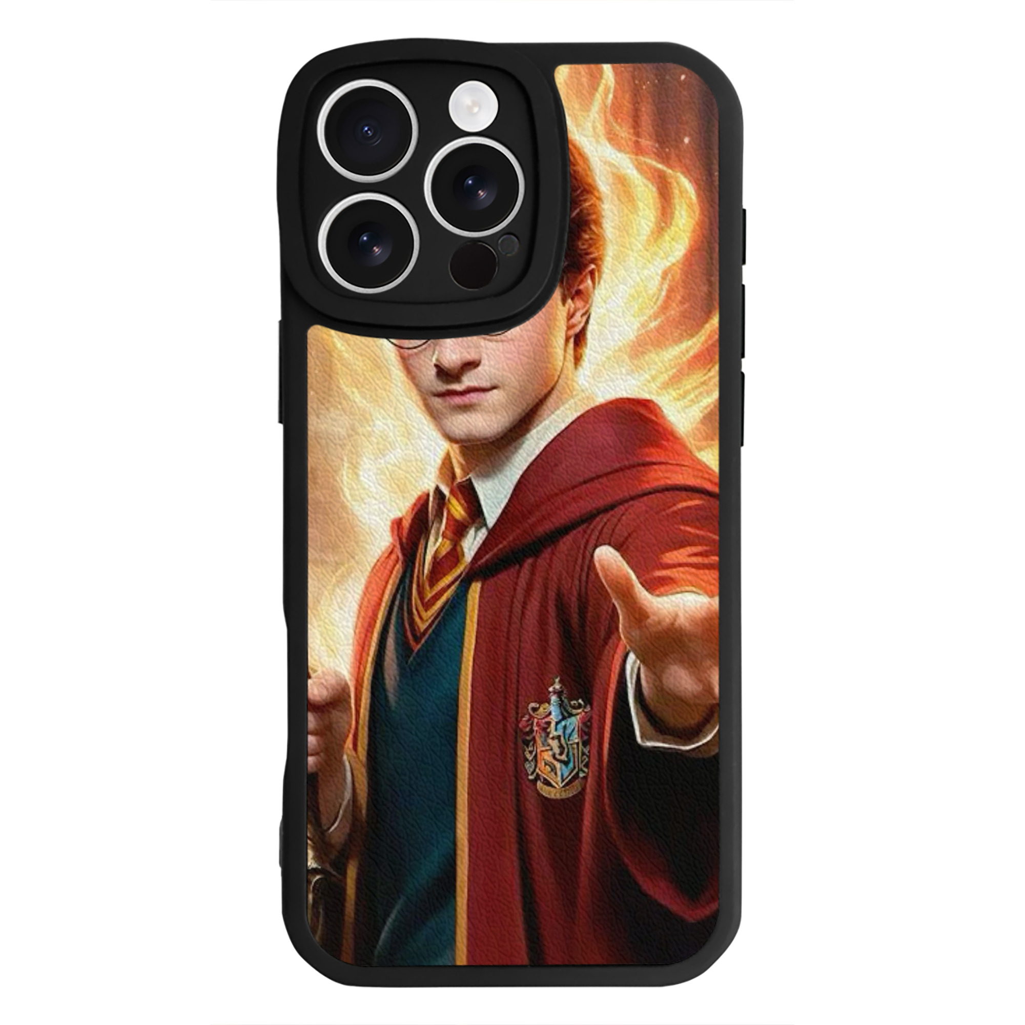 （画像用） Harry Potter ハリー・ポッターシリーズ 【iPhone 16シリーズ対応】シリコンスマホケース（レザー調） 材質：シリコン